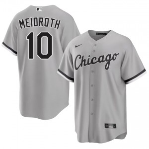 #10 Grey Game Chase Meidroth Men Sox Jerseys 716252-913
