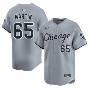 #65 Gray Men Davis Martin Replica Chicago White Sox Jerseys 603354-589