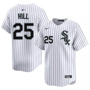 #25 Official White Derek Hill South Side Hitmen Men Jersey 811972-987