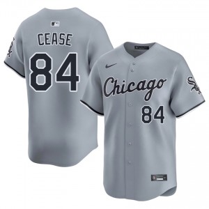 #84 Dylan Cease MLB South Side Hitmen Men Gray Jerseys 357166-347