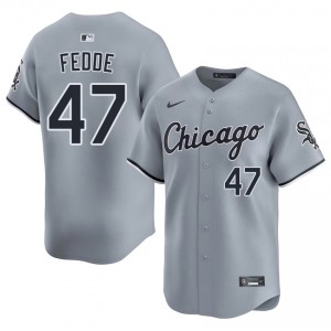 #47 Gray Erick Fedde Mens CWS New Jerseys 394059-758