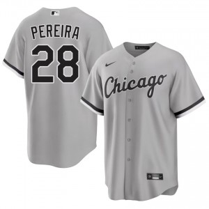 #28 Everson Pereira Mens White Stockings 2026 Grey Jerseys 174062-478