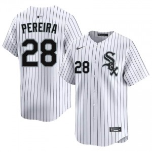 #28 Official White Everson Pereira Sox Men's Jerseys 805506-327