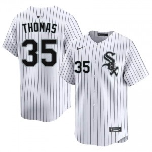 #35 Frank Thomas MLB Men's Sox White Jerseys 428752-381