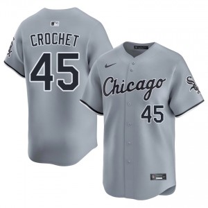 #45 Gray Game Men's Chicago White Sox Garrett Crochet Jerseys 704270-678