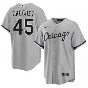 #45 CWS Grey Men's Garrett Crochet Limited Jerseys 473672-692