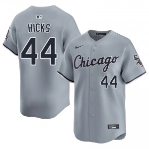 #44 Jordan Hicks 2026 CWS White Sox Men's Gray Jersey 619184-628