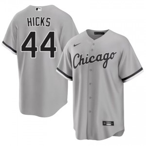 #44 Grey CWS White Sox Authentic Jordan Hicks Men Jerseys 545838-291