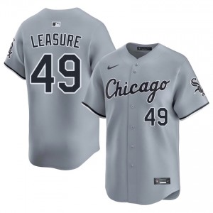 #49 Player Jordan Leasure Gray CWS White Sox Men Jerseys 659126-155