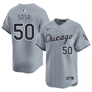 #50 Gray Go-Go Sox Replica Men's Lenyn Sosa Jersey 462743-871