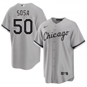 #50 Grey Lenyn Sosa Men's Stitched The South Siders Jersey 512898-797