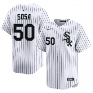 #50 Stitched Men Lenyn Sosa The South Siders White Jerseys 649717-312
