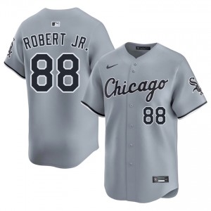 #88 Player Mens Gray Luis Robert Jr. Go-Go Sox Jerseys 203659-670