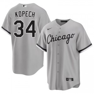 #34 Chicago White Sox Grey Limited Men's Michael Kopech Jersey 470634-431