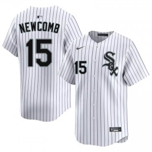 #15 White New Mens White Stockings Sean Newcomb Jerseys 478829-438