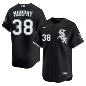 #38 Mens White Stockings Black Player Chris Murphy Jersey 864561-672