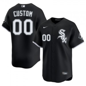 #00 Black Custom Popular Men Sox Jersey 178636-491