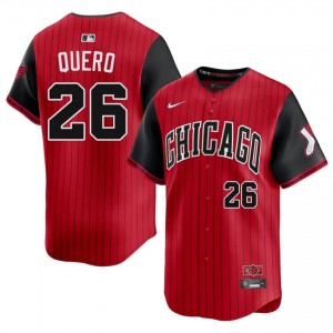 #26 South Side Hitmen Red/Black Edgar Quero Popular City Connect Men's Jersey 115951-842