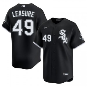 #49 Replica Men Black White Stockings Jordan Leasure Jersey 680460-298