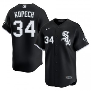 #34 Men Michael Kopech Black CWS White Sox Official Jerseys 199207-439
