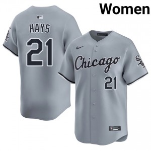 #21 CWS Gray Women Austin Hays Game Jerseys 723360-258