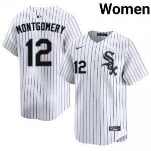 #12 Colson Montgomery Women's White CWS White Sox Authentic Jersey 901479-543