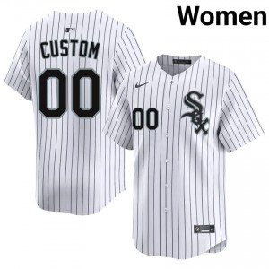 #00 ChiSox Limited White Custom Women's Jersey 296728-242