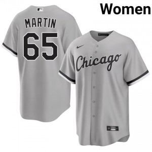 #65 Grey Womens Player White Stockings Davis Martin Jerseys 568375-418