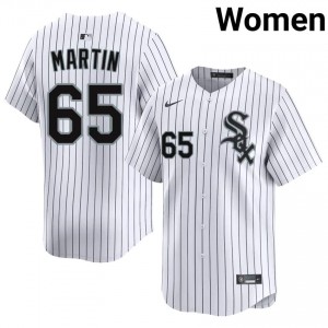 #65 CWS White Sox Replica Women White Davis Martin Jersey 322250-519