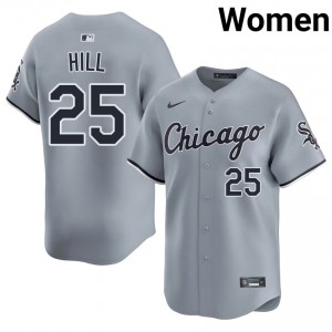 #25 Gray Player Derek Hill Women ChiSox Jerseys 922157-641