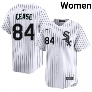 #84 Go-Go Sox Replica Dylan Cease Womens White Jerseys 655461-216