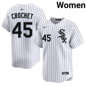 #45 2026 Womens Garrett Crochet White ChiSox Jersey 853900-787