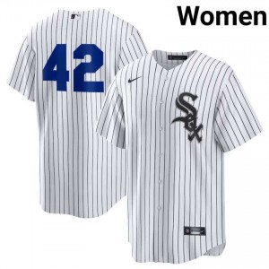 #42 White Game Jackie Robinson Day CWS Womens Jersey 360952-961
