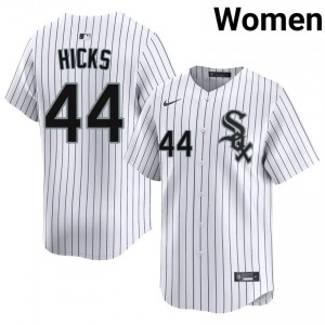 #44 Jordan Hicks White Womens Limited White Sox Jerseys 809672-900