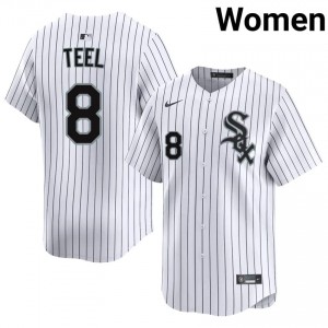 #8 Limited Kyle Teel White White Sox Women Jersey 592801-663