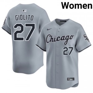 #27 Womens Gray Lucas Giolito White Sox Limited Jerseys 361314-803