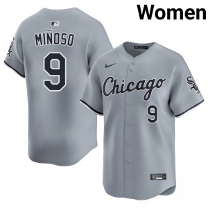 #9 Sox Women's Minnie Minoso Gray Limited Jersey 301831-938