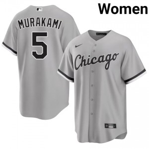 #5 Women's ChiSox Grey 2026 Munetaka Murakami Jerseys 822557-160