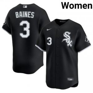 #3 Embroidery Harold Baines CWS Black Womens Jersey 234108-677