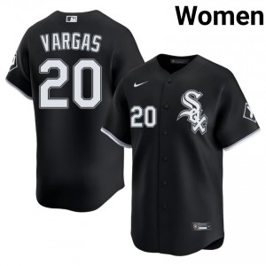 #20 MLB Miguel Vargas Go-Go Sox Women Black Jersey 535255-668