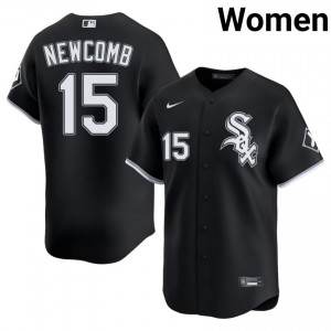 #15 Women's Sean Newcomb Popular Black ChiSox Jersey 397812-632