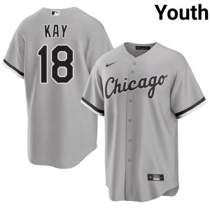 #18 Grey Anthony Kay Go-Go Sox Youth Authentic Jersey 363911-653