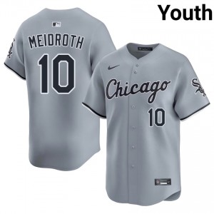 #10 Youth White Stockings Gray Player Chase Meidroth Jerseys 399117-183