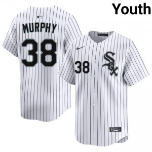 #38 Youth Embroidery White Sox White Chris Murphy Jersey 759041-304