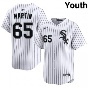 #65 White Stockings Youth White Davis Martin Game Jersey 924048-603