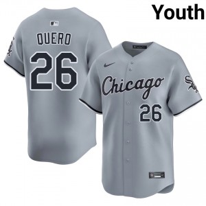 #26 Youth South Side Hitmen Edgar Quero Official Gray Jersey 255096-337
