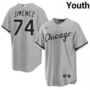 #74 Go-Go Sox Player Grey Youth Eloy Jimenez Jerseys 894252-282