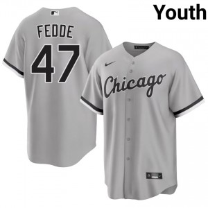 #47 Youth Authentic Erick Fedde Grey South Side Hitmen Jerseys 382491-384
