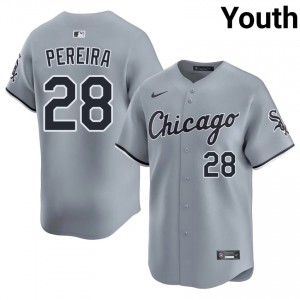 #28 ChiSox New Everson Pereira Gray Youth Jerseys 190806-167