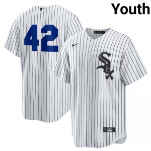 #42 Jackie Robinson Day White Youth The South Siders 2026-27 Jerseys 382702-780